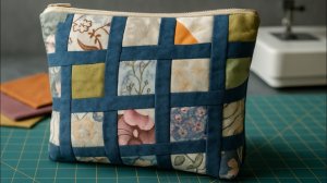 Отличная идея использования лоскутков! Креативный способ переработки ткани в стильную пэчворк-сумку