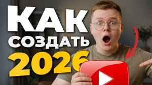 Как СОЗДАТЬ и ОФОРМИТЬ YouTube канал в 2026 году?! (Пошагово с нуля...)