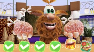 Буба жарит мясо.Буба повар.Игра Буба.Буба