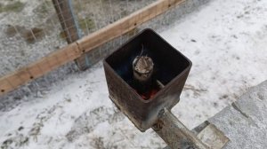 Мощная горелка на отработке.