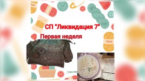 СП "Ликвидация 7"/Неделя 1/Вышиваю/Двигаю Прибой/Заказ, который невыносимо вязать🙈