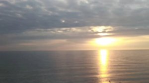 Рассвет на море, с описанием.Алушта, январь 2026