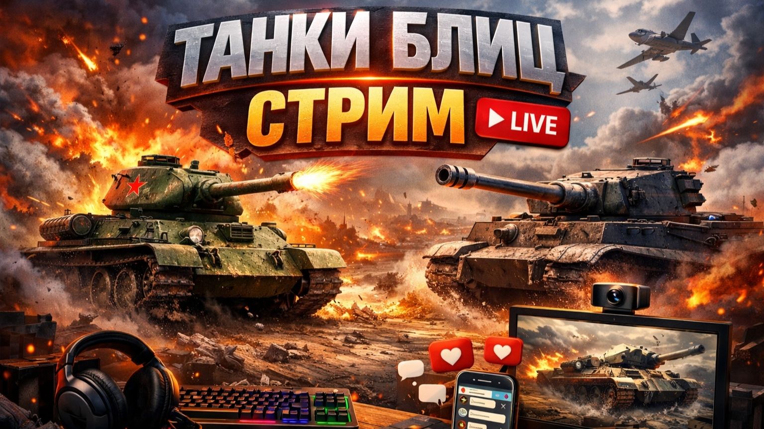 Играем в World of Tanks Blitz / WOT / Блитс / Танки