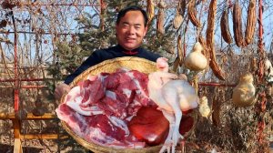 Лучшее угощение! Свиная грудинка, окорок, печень на пару с цельным куриным бульоном