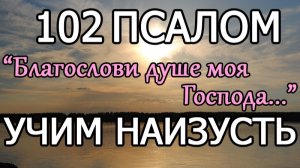 ПСАЛОМ 102 - 7 РАЗ - (БЛАГОСЛОВИ ДУШЕ МОЯ ГОСПОДА)