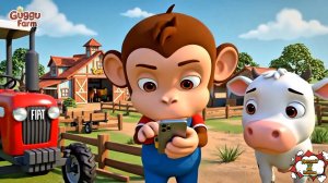 Добрая обезьянка 🐒🐇 помогает зайчику на ферме | 3D мультфильм для детей