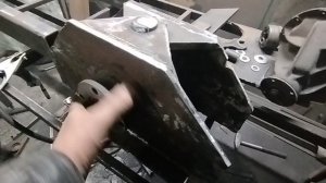 Узел перелома для минитрактора.