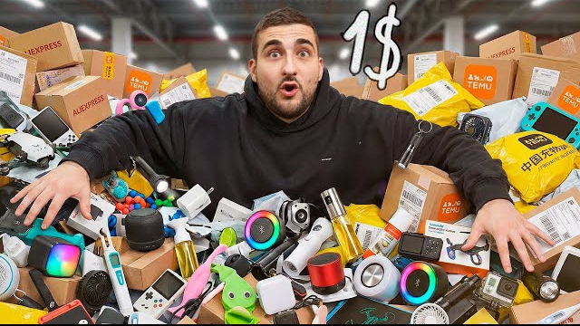 ВСЕ 200 ГАДЖЕТОВ С ALIEXPRESS ЗА 1$ ! GoldenBurst смотреть онлайн