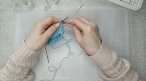 Набор петель по боковым сторонам пятки син/взрослые носки