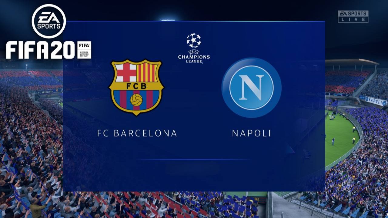 Барселона - Наполи! Лига чемпионов, не дали шансов сопернику FIFA 20
