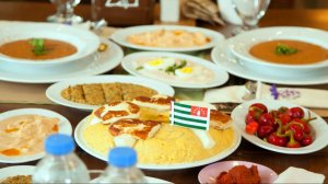 Пансионат «Манас» Гагра, Абхазия — 3-разовое питание Шведский стол #Манас #Пансионат #Абхазия #Гагра