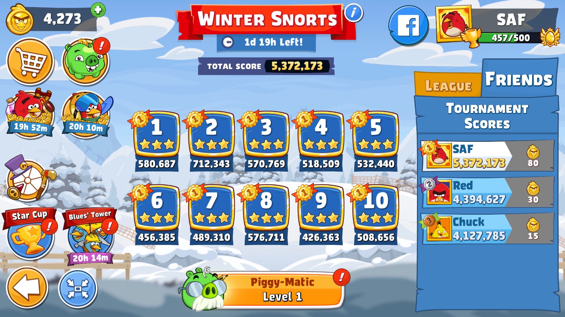 Angry Birds Friends. Winter Snorts (31.01.2026). Все уровни 3 звезды. Прохождение от SAFa. смотреть онлайн