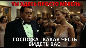 БОГАЧ ДУМАЛ, ОНА ПРОСТО ПРИСЛУГА. НО НА ПРИЕМЕ ВЫЯСНИЛОСЬ, ЧТО ОНА ВЛИЯТЕЛЬНЕЕ ИХ ВСЕХ.