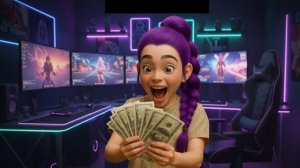 Охотнице на демонов Руми, заплатили. Посмотрите на её реакцию.