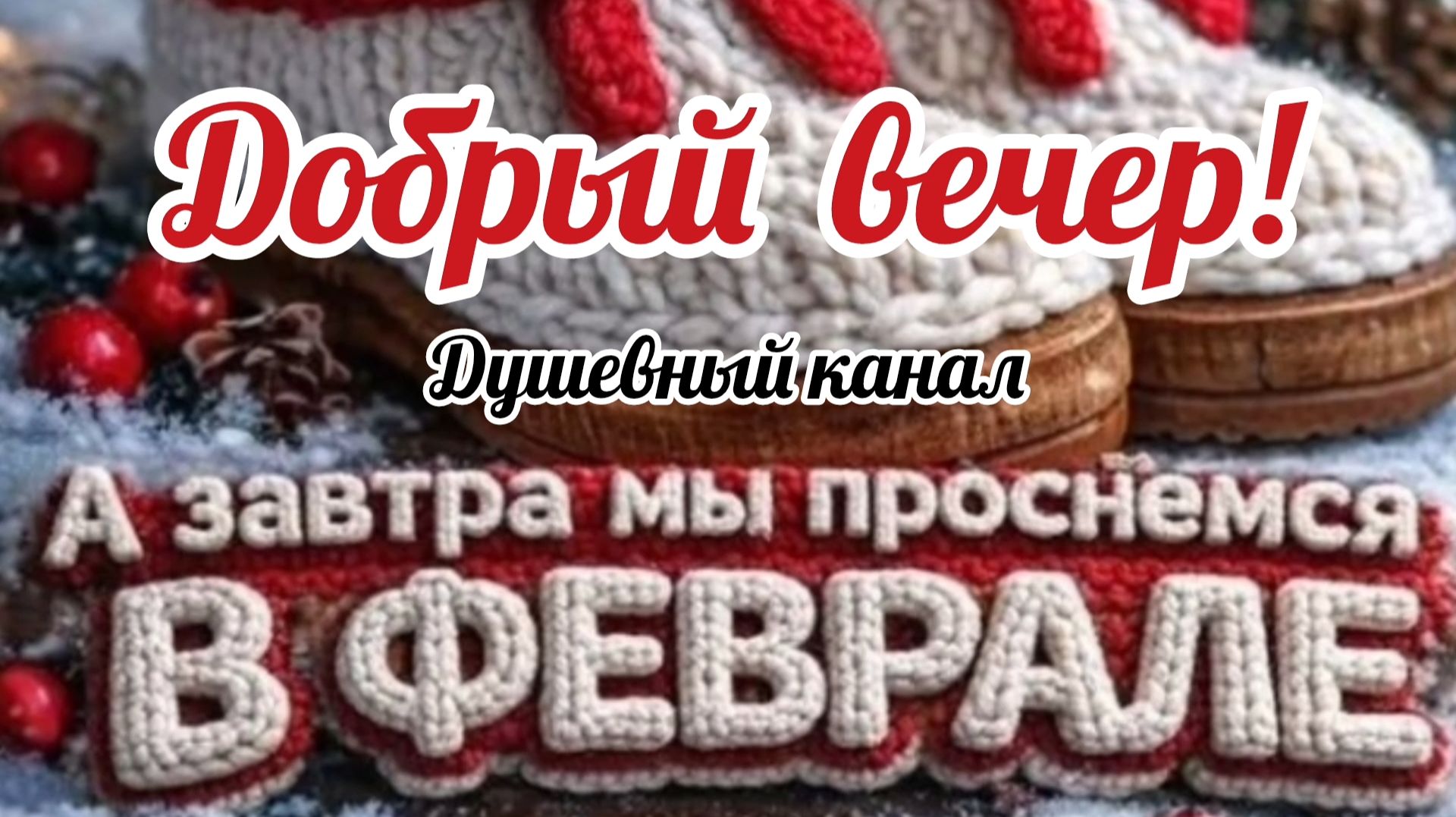 ДОБРЫЙ ВЕЧЕР! А ЗАВТРА МЫ ПРОСНЕМСЯ В ФЕВРАЛЕ