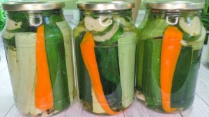 Хрустящие маринованные КАБАЧКИ без стерилизации 🥒 КОНСЕРВАЦИЯ на зиму! SUB