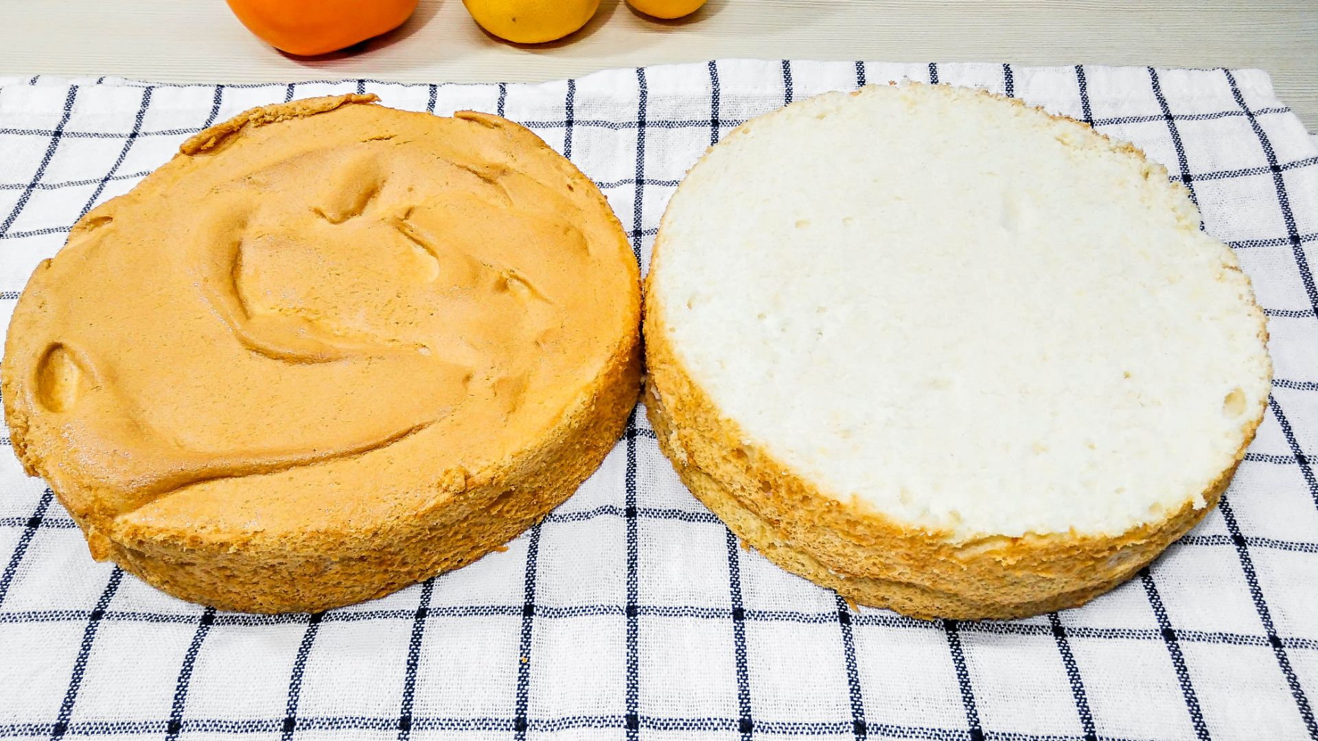 Белый Бисквит на белках, для торта Зимушка.