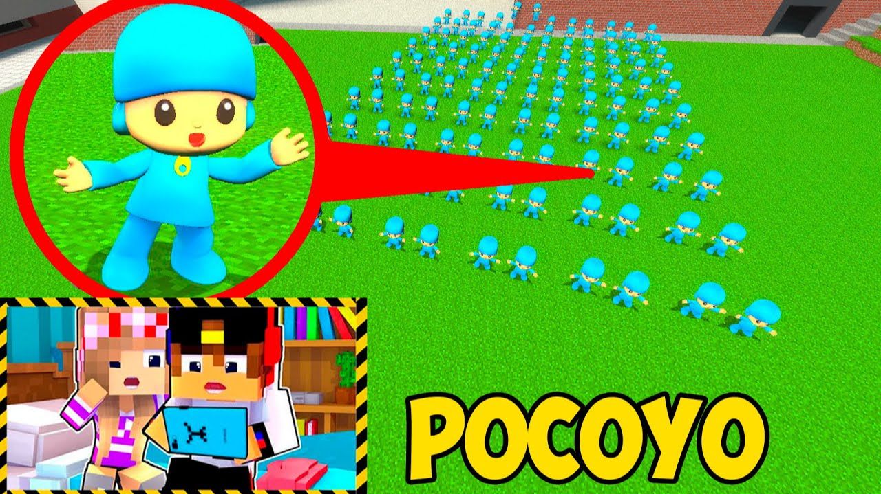 МОЙ ДРОН СНЯЛ ПОКОЙО POCOYO в МАЙНКРАФТ НУБ И ПРО ТРОЛЛИНГ ВИДЕО MINECRAFT Евгенбро смотреть онлайн
