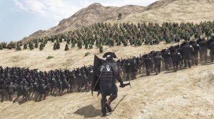 500 орков против 1000 эльфов в горах | Эпическая битва в стиле фэнтези – Mount & Blade 2