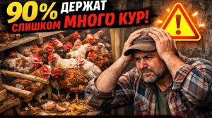 ❌ 90% хозяев держат слишком много кур 😱 Почему теснота убивает здоровье и яйценоскость 🐔🔥