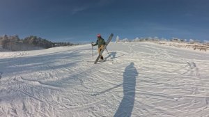 Авальман. Тренировка повороты малого радиуса, прыжок 180 градусов.