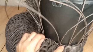 🧶 Рваный башмак из искусственного ротанга