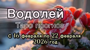 ВОДОЛЕЙ  💖таро прогноз ‼️16.02-22.02(2026) #прогноз #таро #водолей