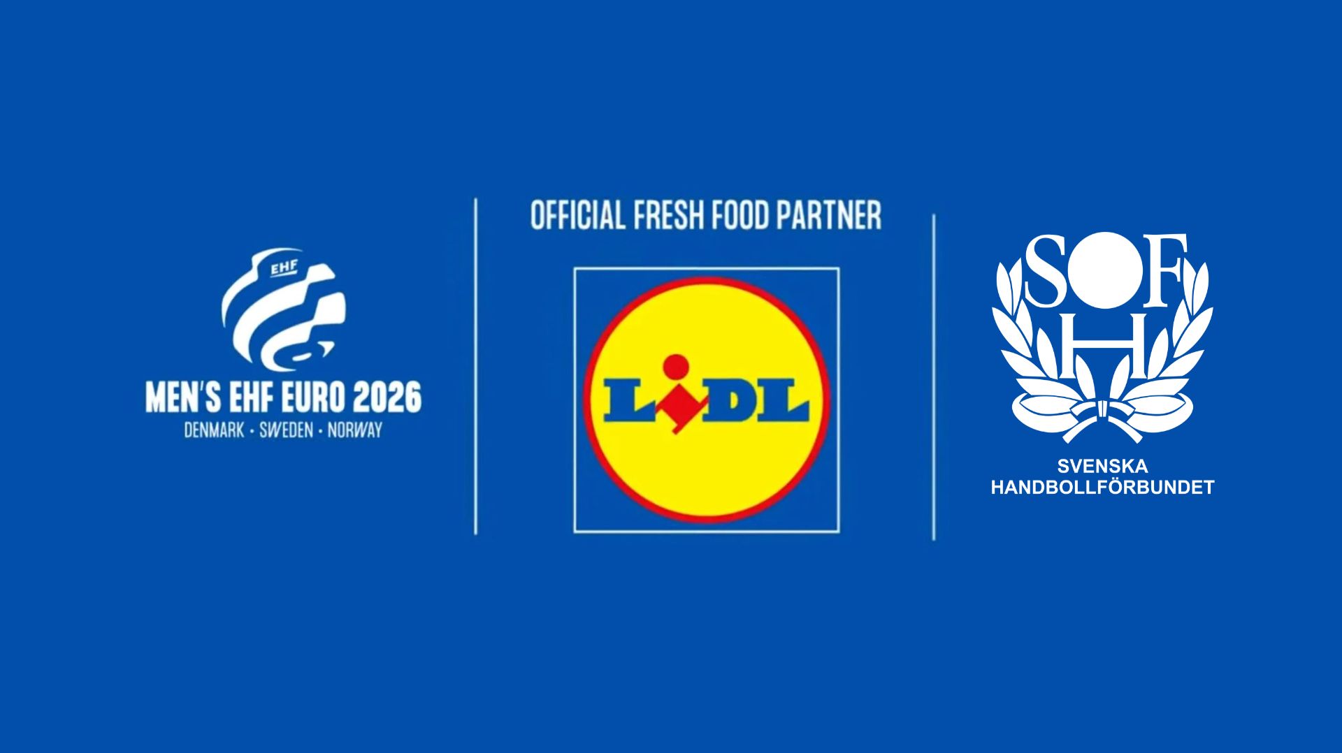 Lidl - officiel partner for det svenske landshold og herreholdet EHF Euro 26 i Sverige