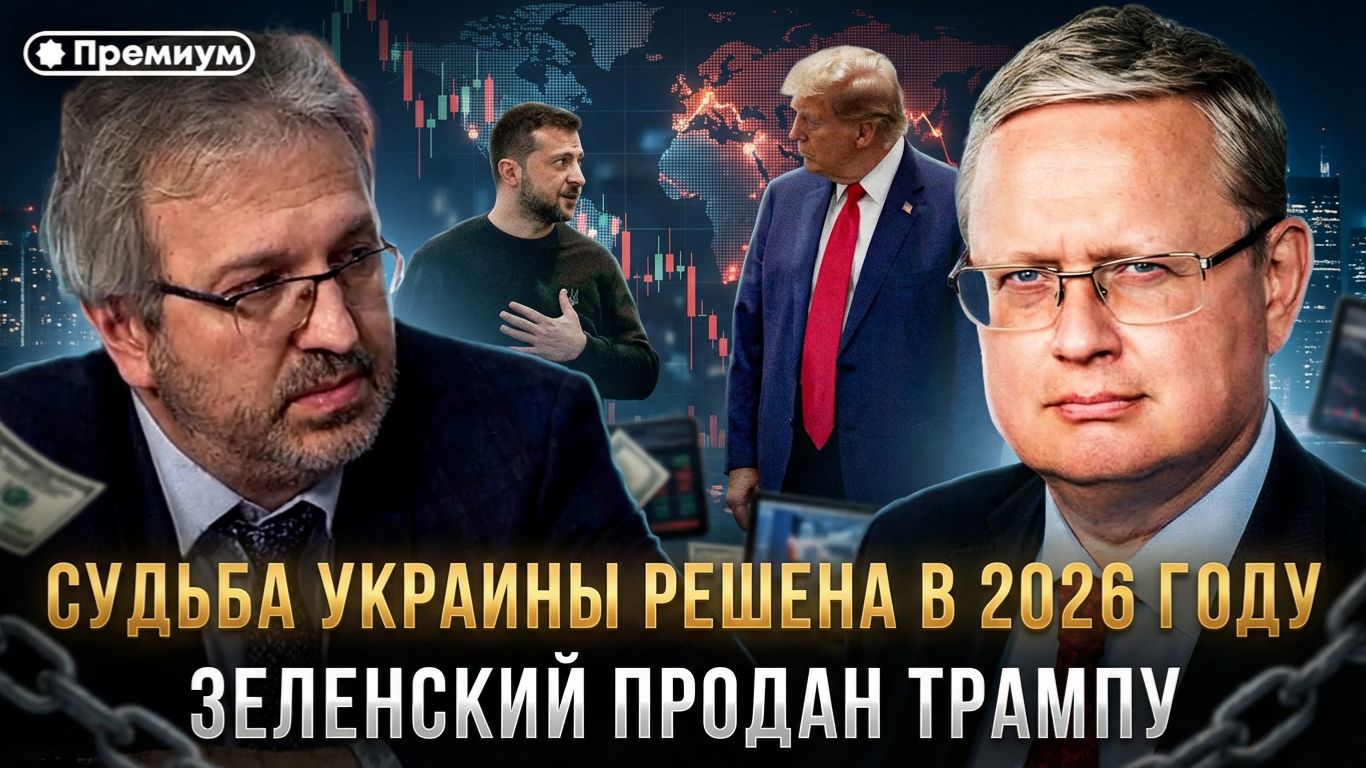 Михаил Делягин | ЗЕЛЕНСКИЙ ПРОДАН ТРАМПУ. Судьба Украины решена в 2026 году | П...п... с Делягиным смотреть онлайн