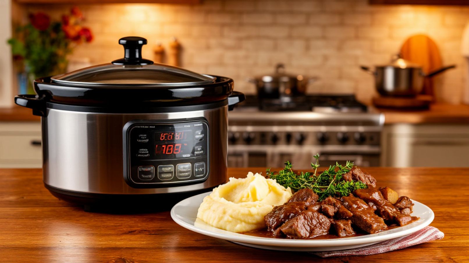 Тушёная говядина с подливкой в мультиварке: простой рецепт
