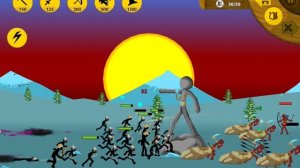 Stick War Legacy, миссия 574 (insane, безумная сложность, без баффов, гальванический скин)