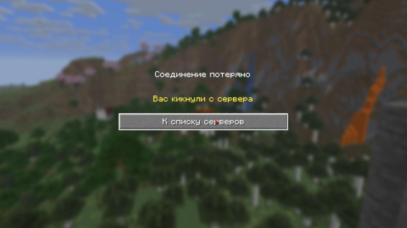 Меня забанили на сервере в майнкрафт
