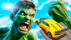 Халк против читерских тачек в гта 5 ? - эксперимент в gta 5