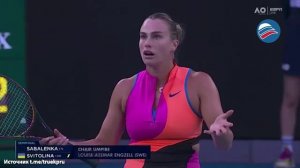 Белорусскую теннисистку Арину Соболенко оштрафовали за стоны во время матча с украинкой