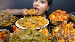 🔥🍲 Мукбанг и Mukbang : ИНДИЙСКАЯ ОСТРАЯ СИМФОНИЯ! 🍛 Бириани с бараниной Амбур, куриная каледжи