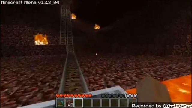 My Minecraft Minecart Track FINISHED And Hell Rollercoaster