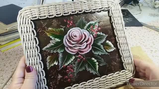 Прямоугольная плетеная рамочка. Елена Соколовская смотреть онлайн