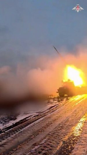 Боевая работа расчета РСЗО «Град»