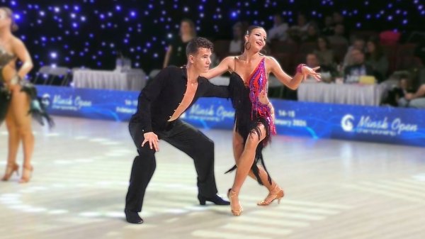 Молодежь La (Open) финал: ча-ча-ча, самба, румба, пасодобль, джайв. Grand Prix Belarus 2026