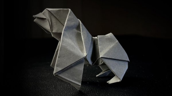 Оригами горилла - обучение | Как сделать из бумаги гориллу оригами, Кинг Конг