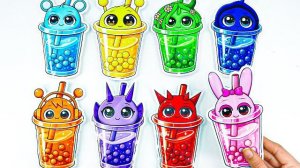 БУМАЖНЫЙ DIY СПРУНКИ!  МОЛОЧНЫЙ БАБЛ ТИ СО SPRUNKI INCREDOBOX КРУТЫЕ ИЗДЕЛИЯ Я В ШОКЕ РИЛ РЕАКЦИЯ