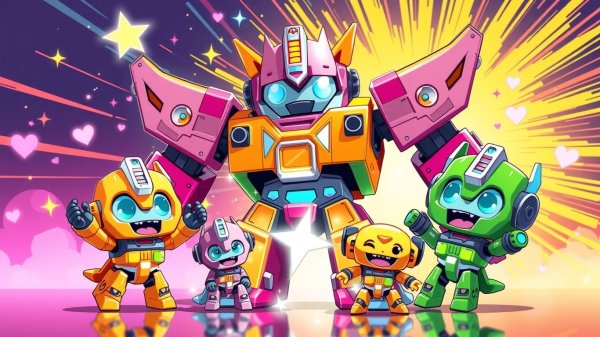 4 В 1! Большой робот превращается в четырёх маленьких воинов! 🔥