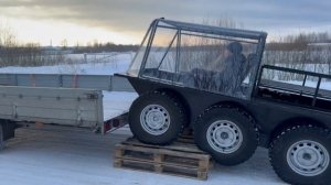 Бортоповоротный вездеход 6х6