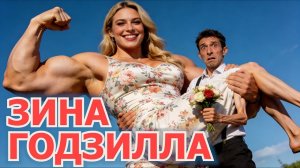 Девушка-БОДИБИЛДЕР носит мужа на руках!  Зина — Годзилла