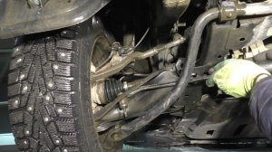 Замена втулок и стоек переднего стабилизатора на Renault Logan 1,6 Рено Логан 2012