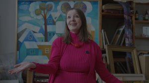 В мастерской художника Ирины Лампасовой Фроловой