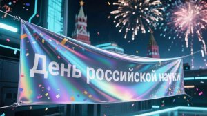 8 Февраля - День российской науки // Футаж поздравление