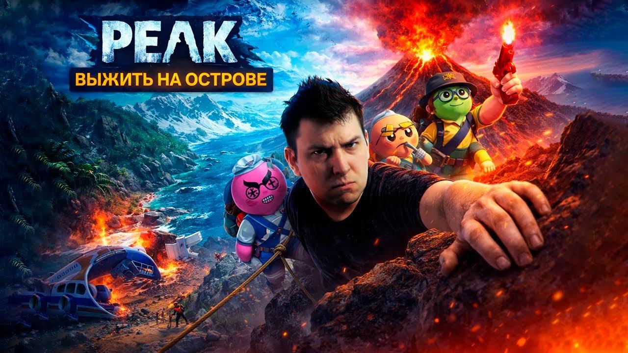 CHUCKY с ПОДПИСЧИКАМИ ДВИЖУТЬСЯ НА ВЕРХ! УГАРНОЕ ВОСХОЖДЕНИЕ НА ПИК! | Стрим #8 | Играем в PEAK смотреть онлайн