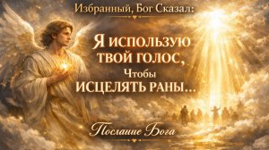 Избранный, Бог Сказал: Я ИСПОЛЬЗУЮ ТВОЙ ГОЛОС, Чтобы ИСЦЕЛЯТЬ РАНЫ… Послание Бога 😳🕊️