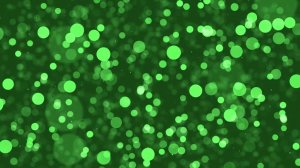 4K Light Green Bokeh Background | Fresh Neon Glow Circles